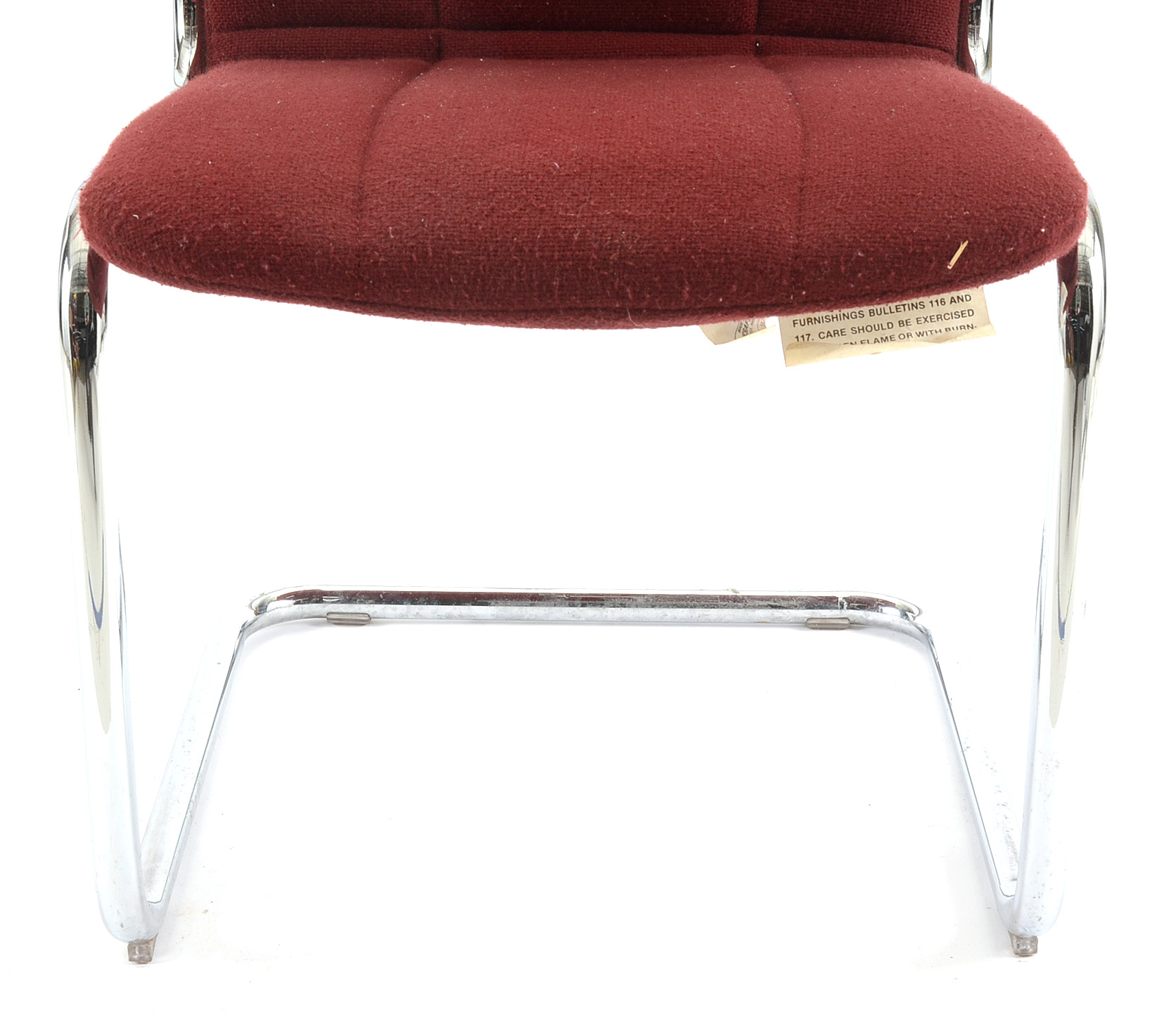 Chromcraft Maroon Armchair