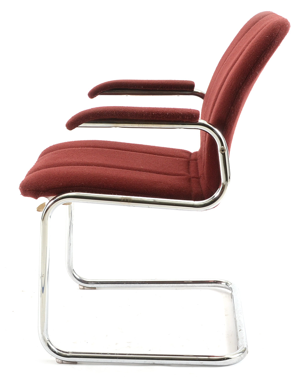 Chromcraft Maroon Armchair