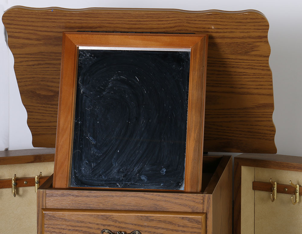 Vintage Vertical Jewelry Armoire