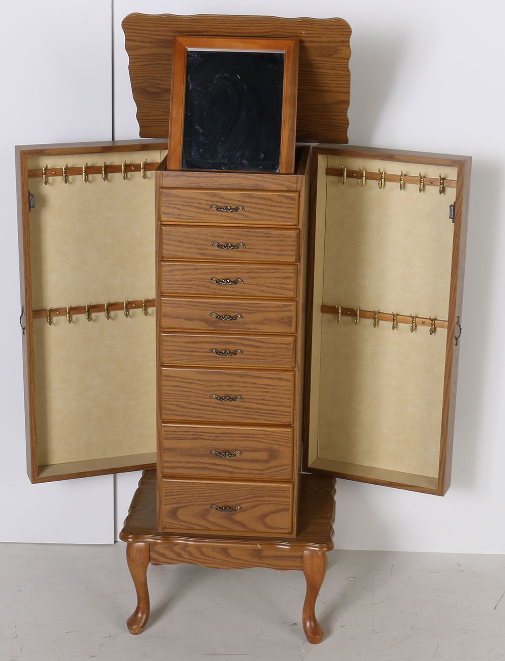 Vintage Vertical Jewelry Armoire