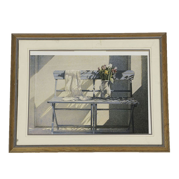 1996 Colin Fraser "White Lady" Offset Lithograph