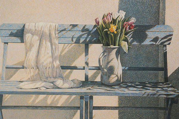 1996 Colin Fraser "White Lady" Offset Lithograph