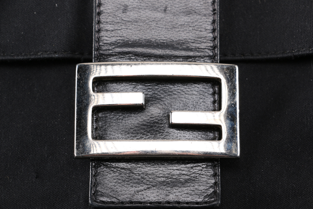 Black Leather Fendi Handbag