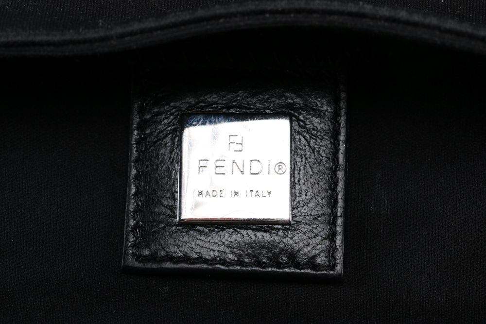 Black Leather Fendi Handbag