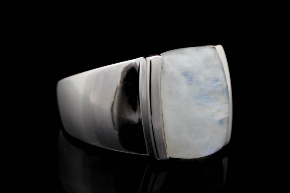Sterling Silver and Blue Moonstone Ring