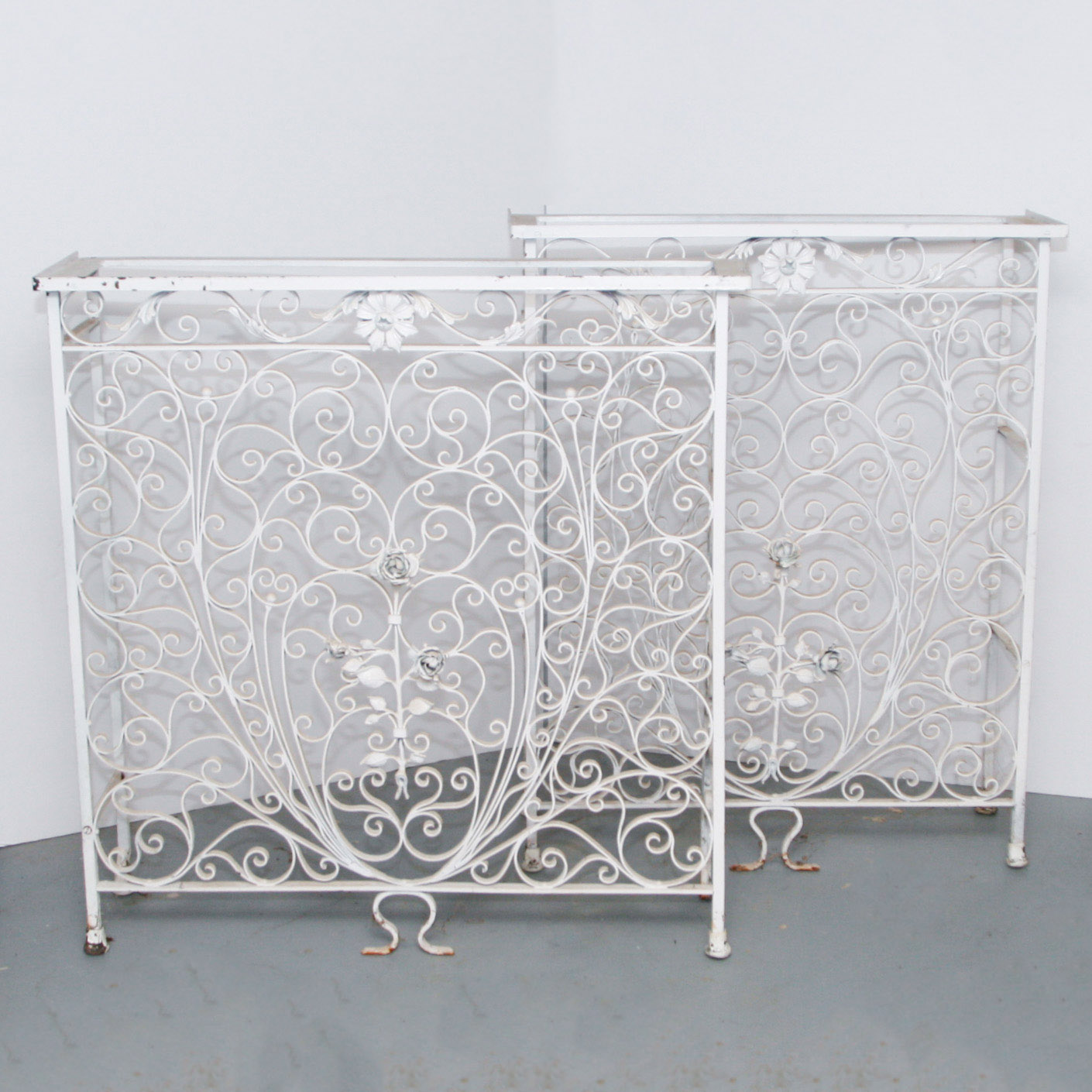 Pair of Victorian Cast Iron Radiator Covers