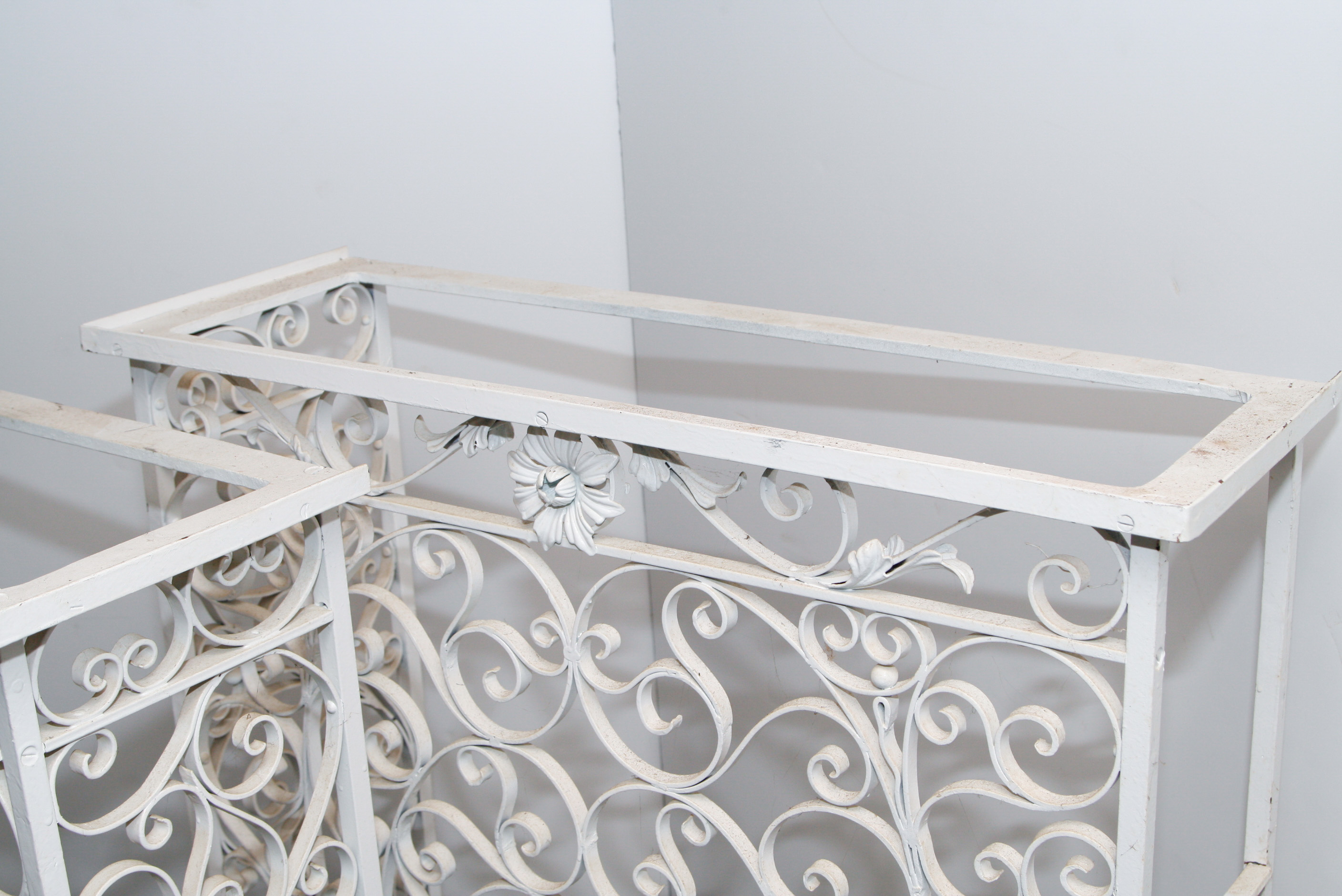 Pair of Victorian Cast Iron Radiator Covers