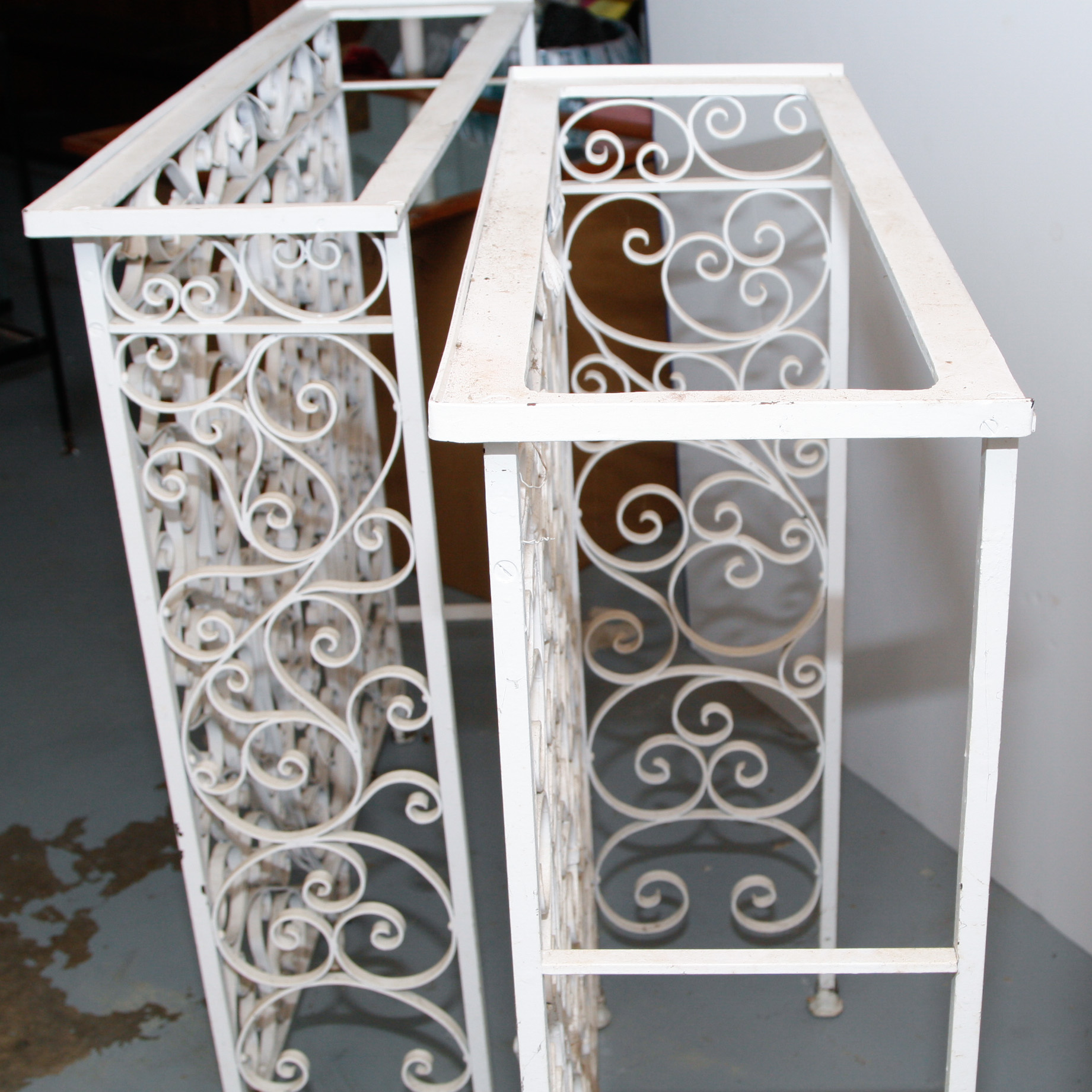 Pair of Victorian Cast Iron Radiator Covers