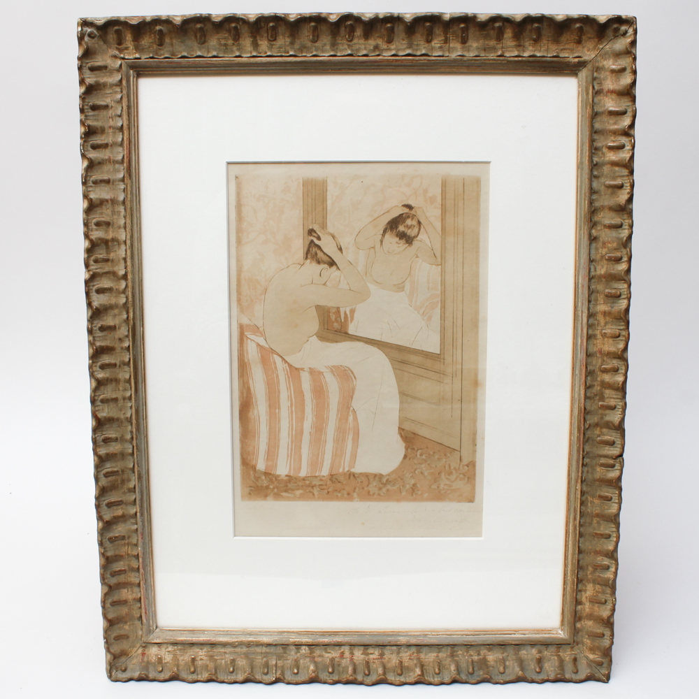 Mary Cassatt Etching and Drypoint "The Coiffure"
