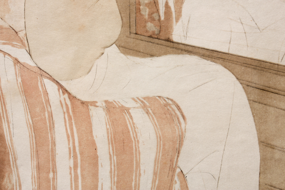 Mary Cassatt Etching and Drypoint "The Coiffure"