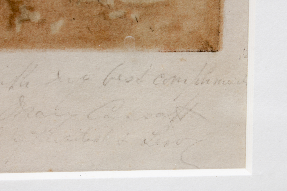 Mary Cassatt Etching and Drypoint "The Coiffure"