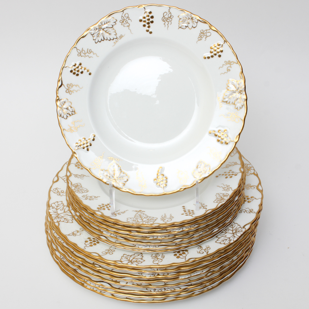 Set of Vintage Royal Crown Derby Plates
