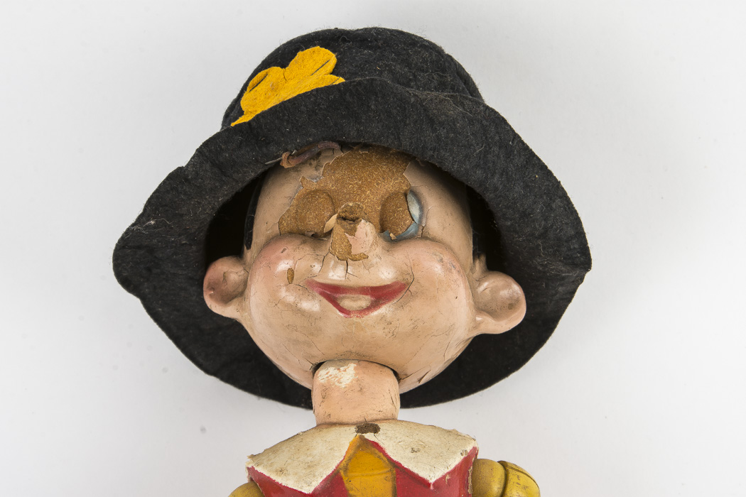Vintage Ideal Novelty Toy Co. Pinocchio Wooden Toy