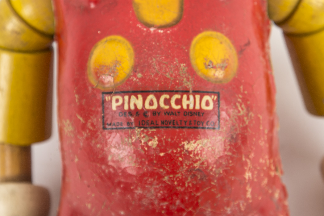 Vintage Ideal Novelty Toy Co. Pinocchio Wooden Toy