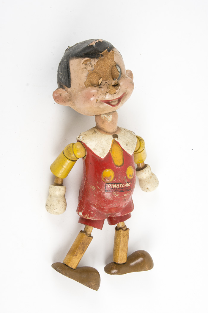 Vintage Ideal Novelty Toy Co. Pinocchio Wooden Toy