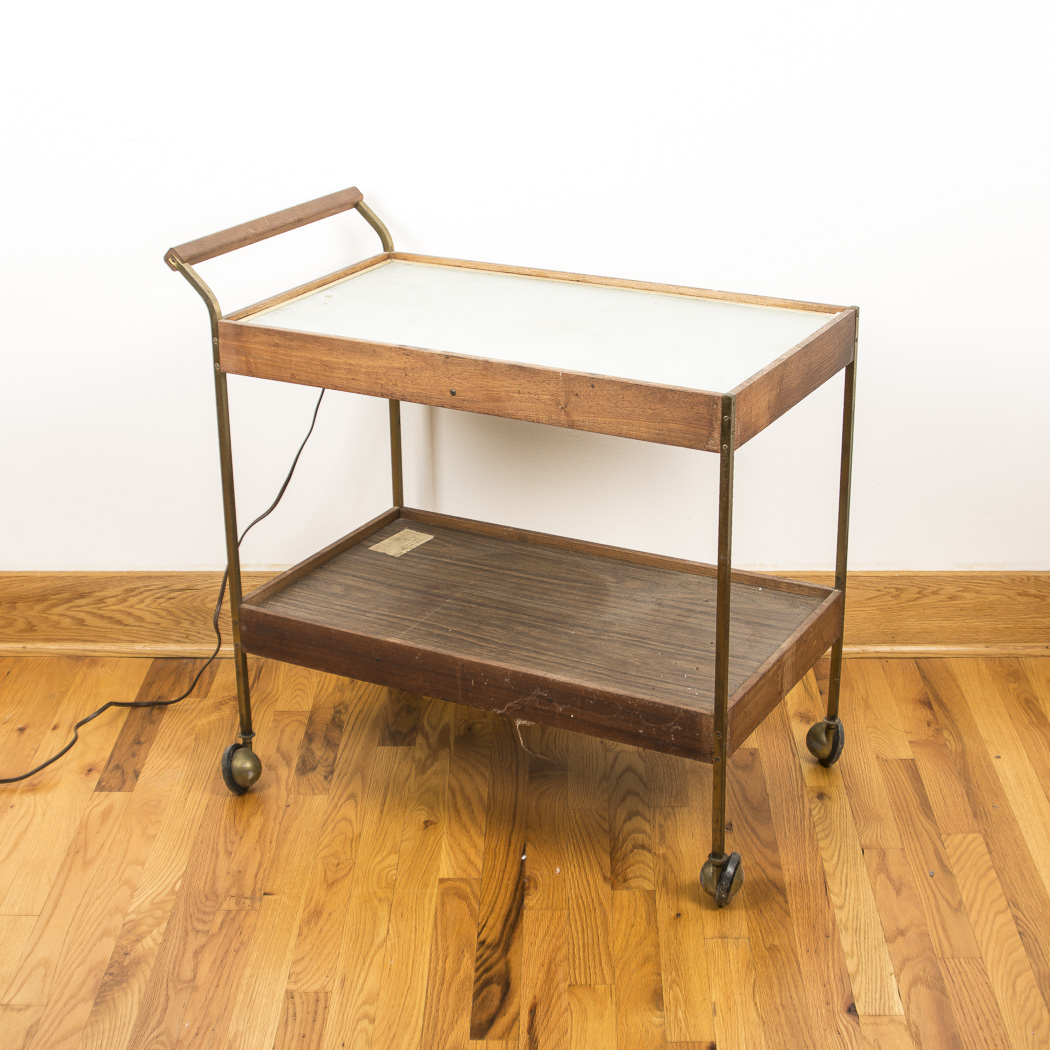 Vintage Salton Hotray Warming Cart