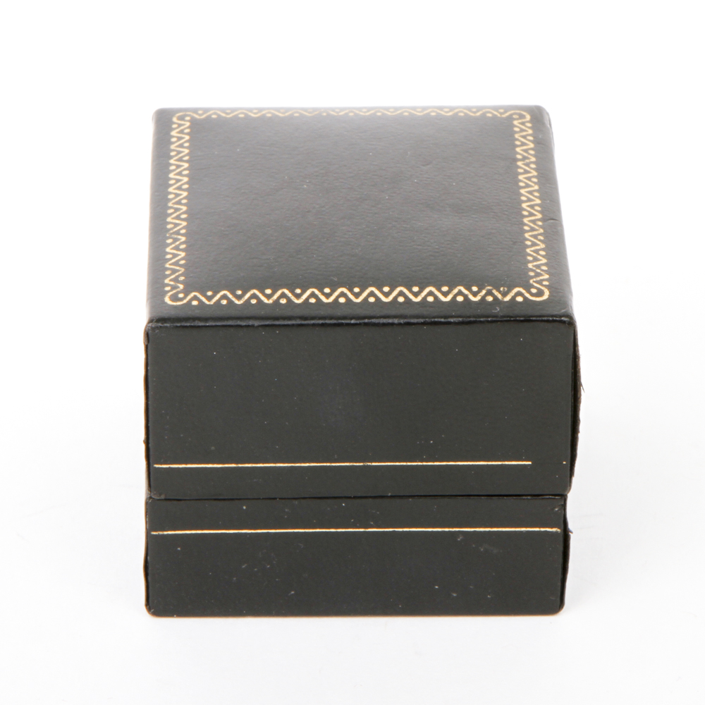 Vintage Starfire 14K White Gold and Diamond Starburst Ring