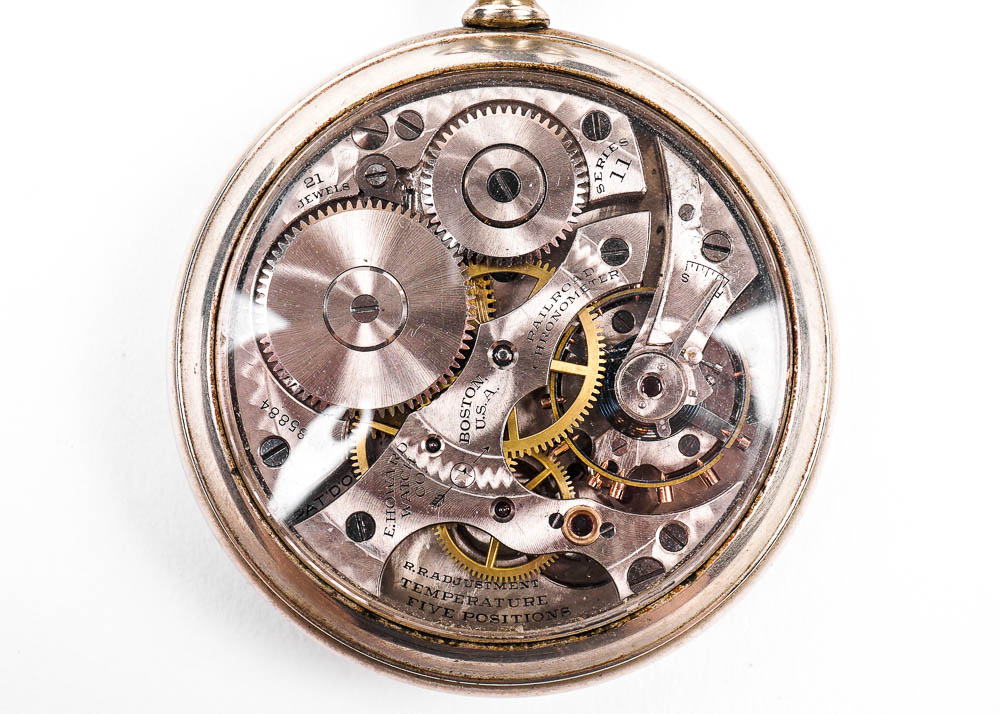 Howard Railroad Chronometer Visible Movement Pocket Watch