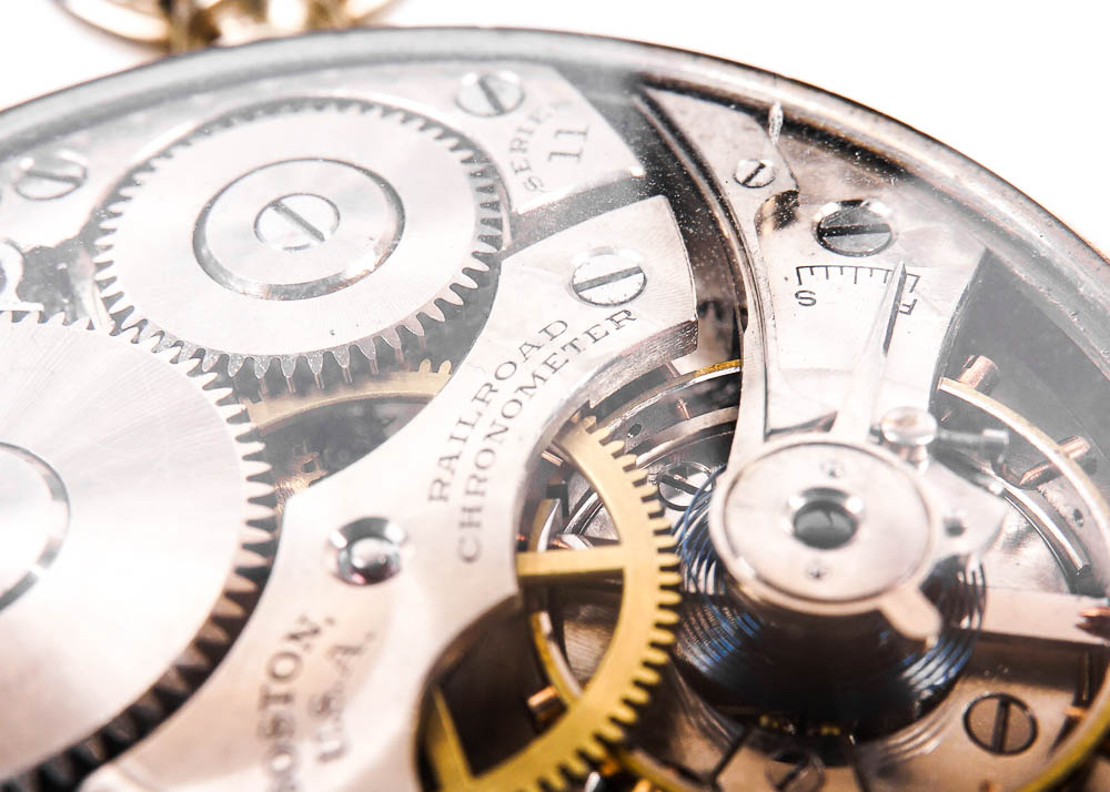 Howard Railroad Chronometer Visible Movement Pocket Watch