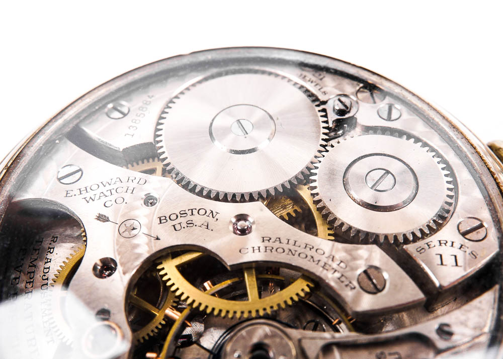 Howard Railroad Chronometer Visible Movement Pocket Watch