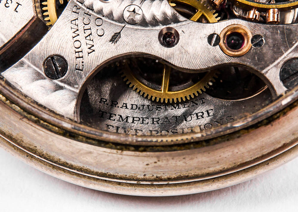 Howard Railroad Chronometer Visible Movement Pocket Watch