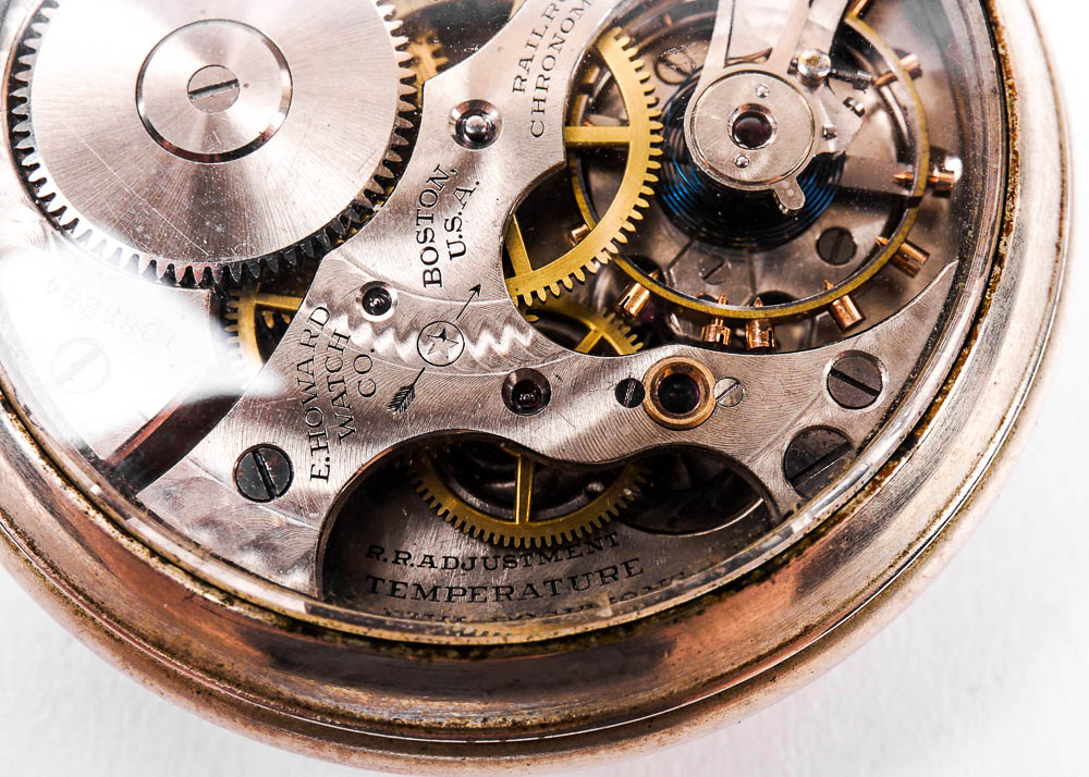 Howard Railroad Chronometer Visible Movement Pocket Watch