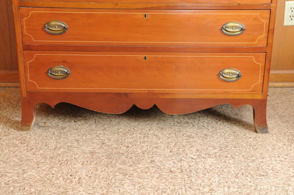 Antique Federal Style Cherry Slant-Top Secretary