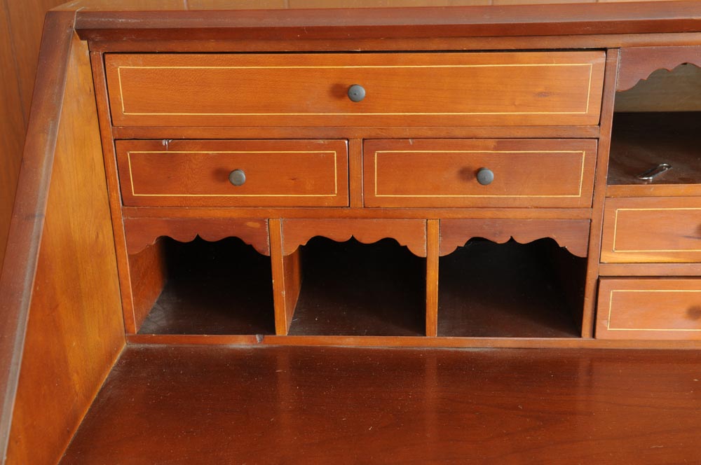 Antique Federal Style Cherry Slant-Top Secretary