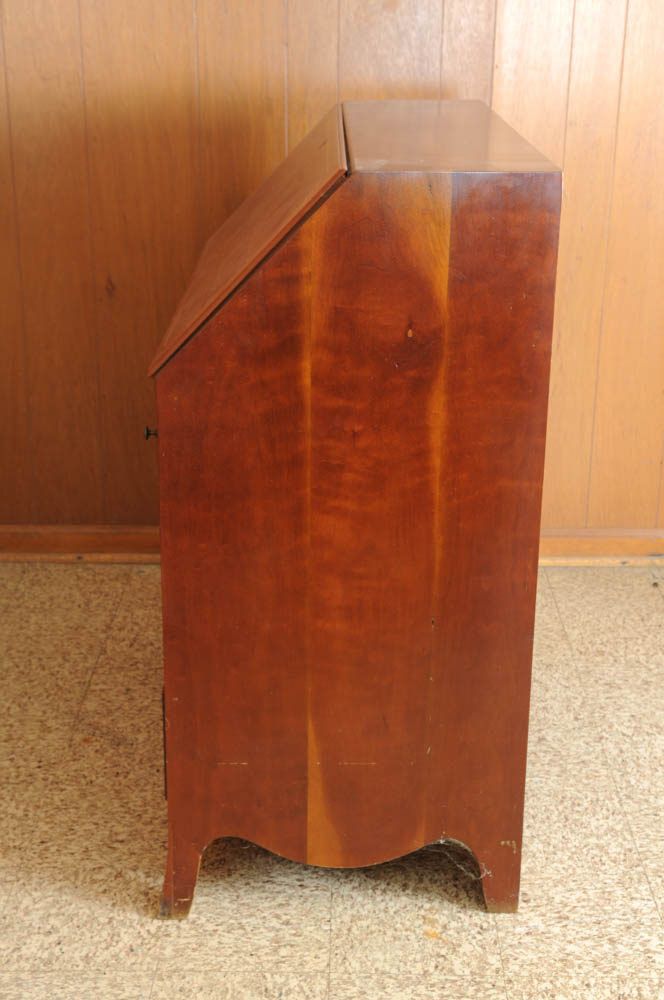 Antique Federal Style Cherry Slant-Top Secretary