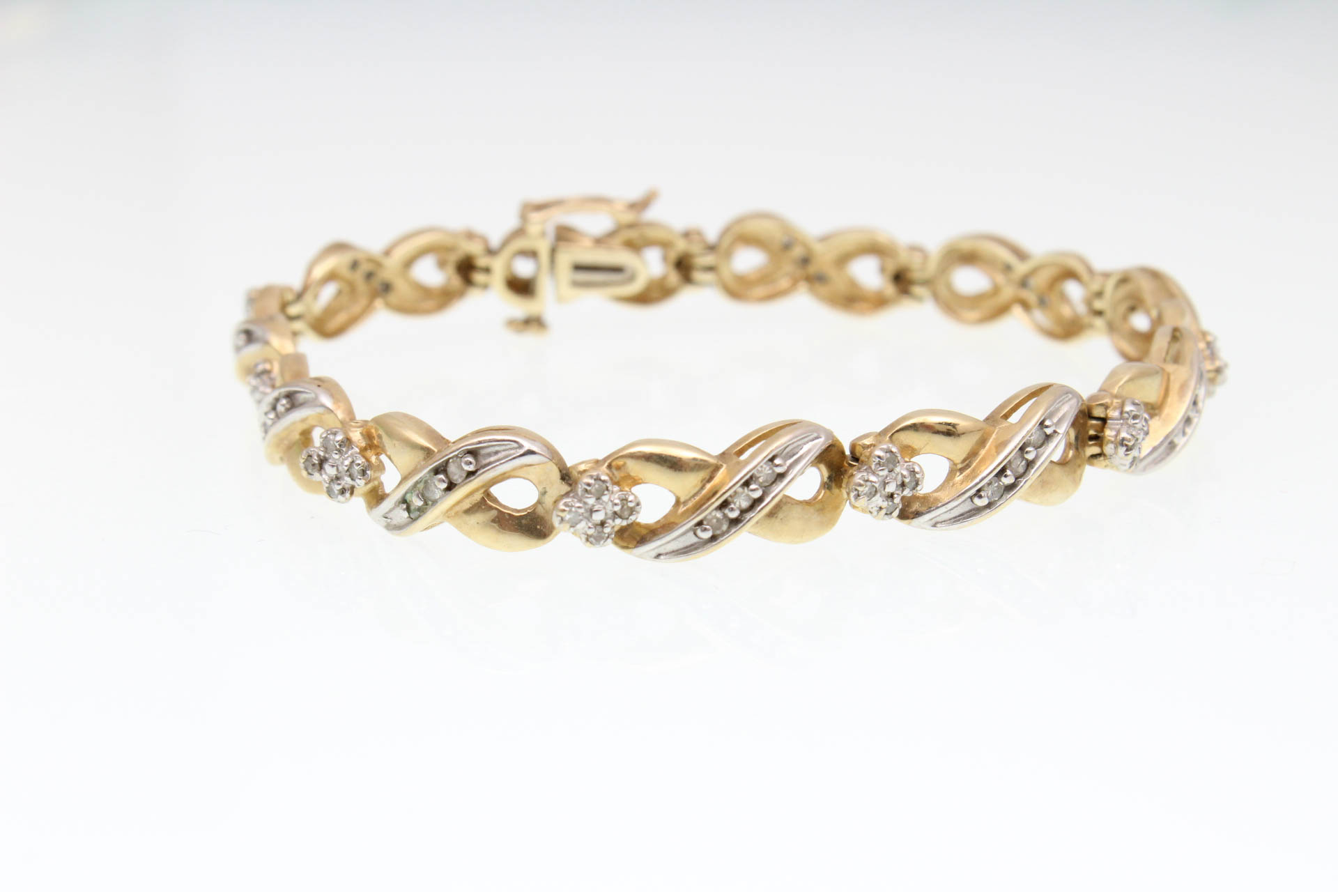 10K Yellow Gold 0.75 CTW Diamond Bracelet