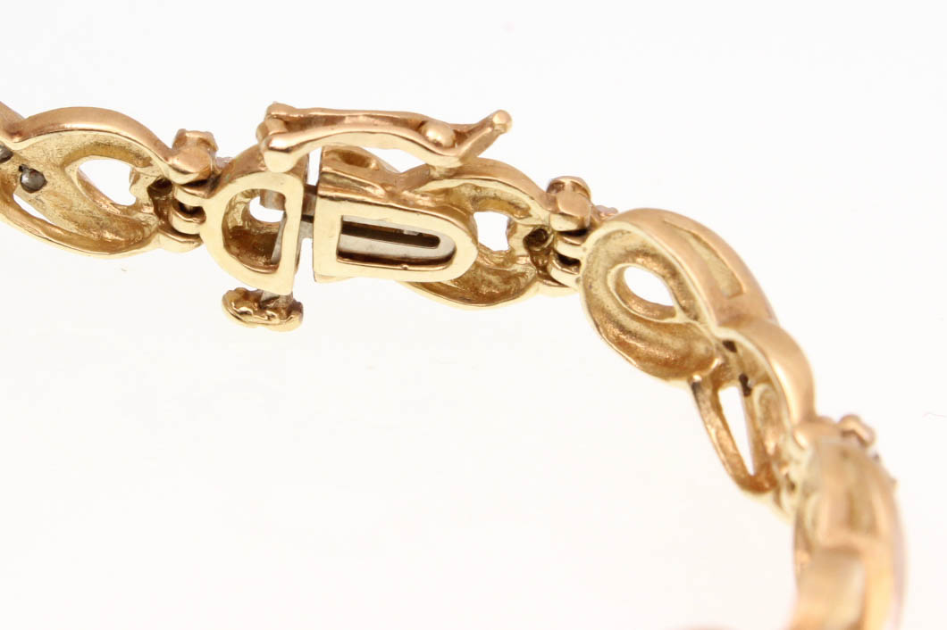 10K Yellow Gold 0.75 CTW Diamond Bracelet