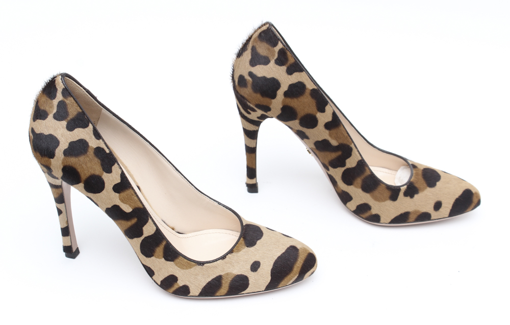 Prada Leopard Print Pumps