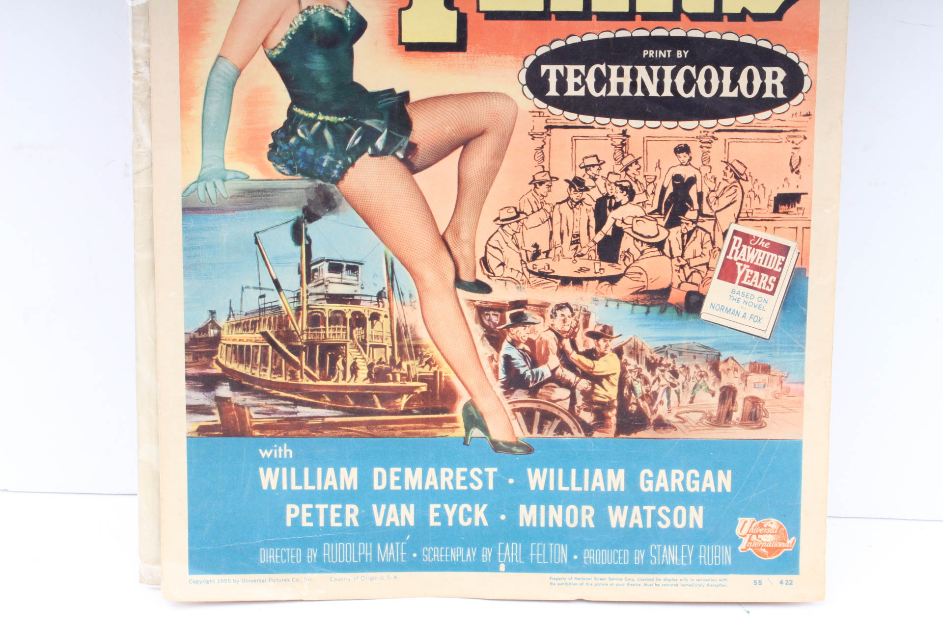 Movie Poster "Rawhide Years" 1955