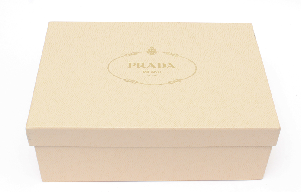 Prada Navy Suede Peep Toe Pumps