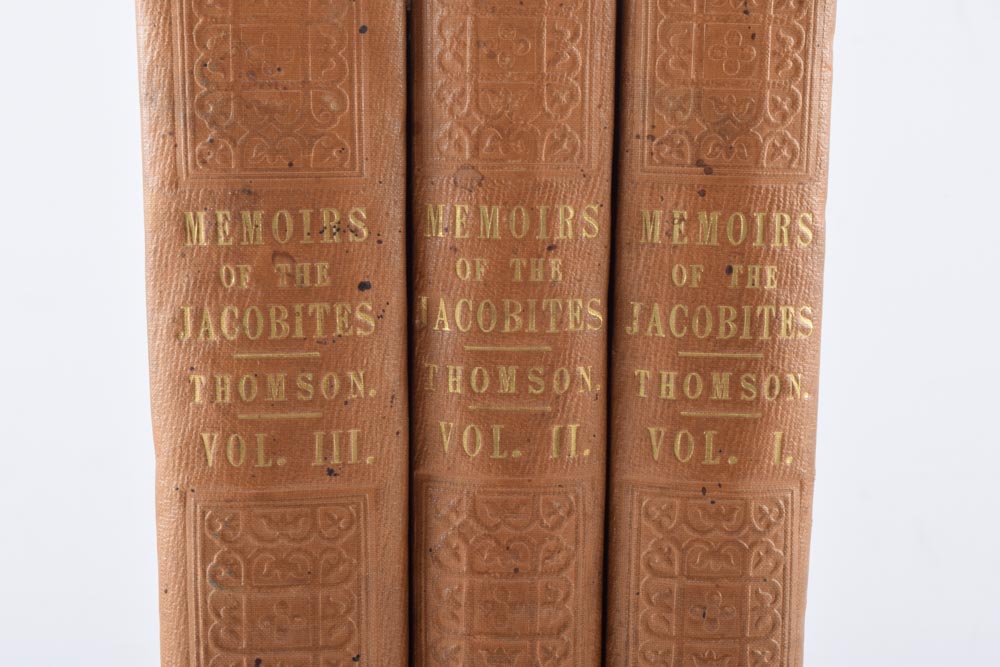 1845 First Edition Three-Volume Set of "Memoirs of the Jacobites"