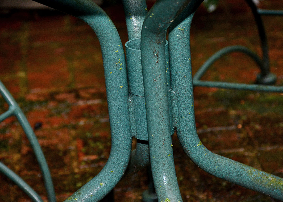 Hunter Green Wrought Iron Patio Set