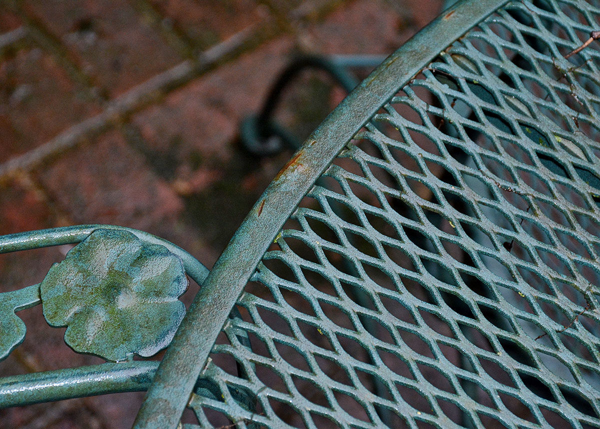 Hunter Green Wrought Iron Patio Set