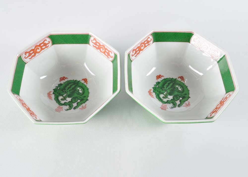 Fitz and Floyd "Dragon Crest" Tableware