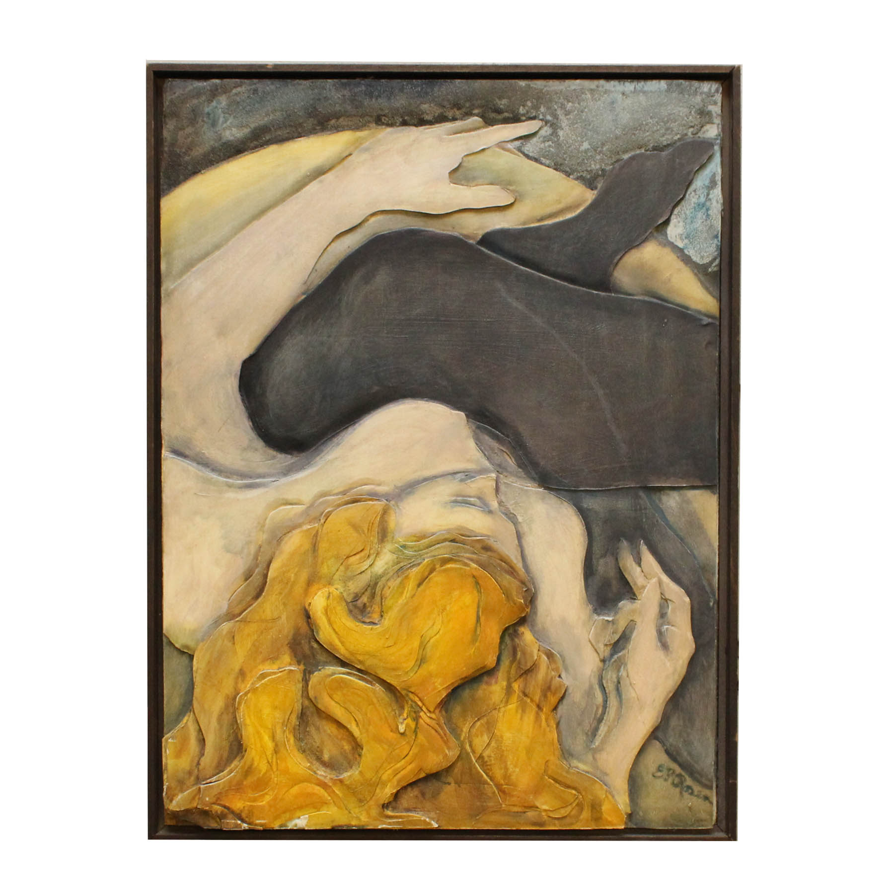 Ed Rosen Original Hand Carved Oil Painting