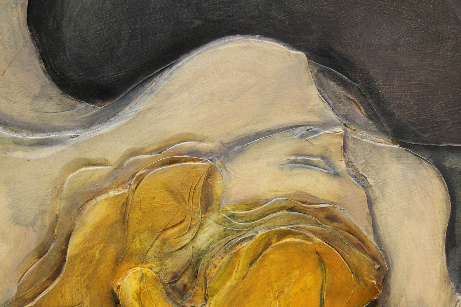 Ed Rosen Original Hand Carved Oil Painting