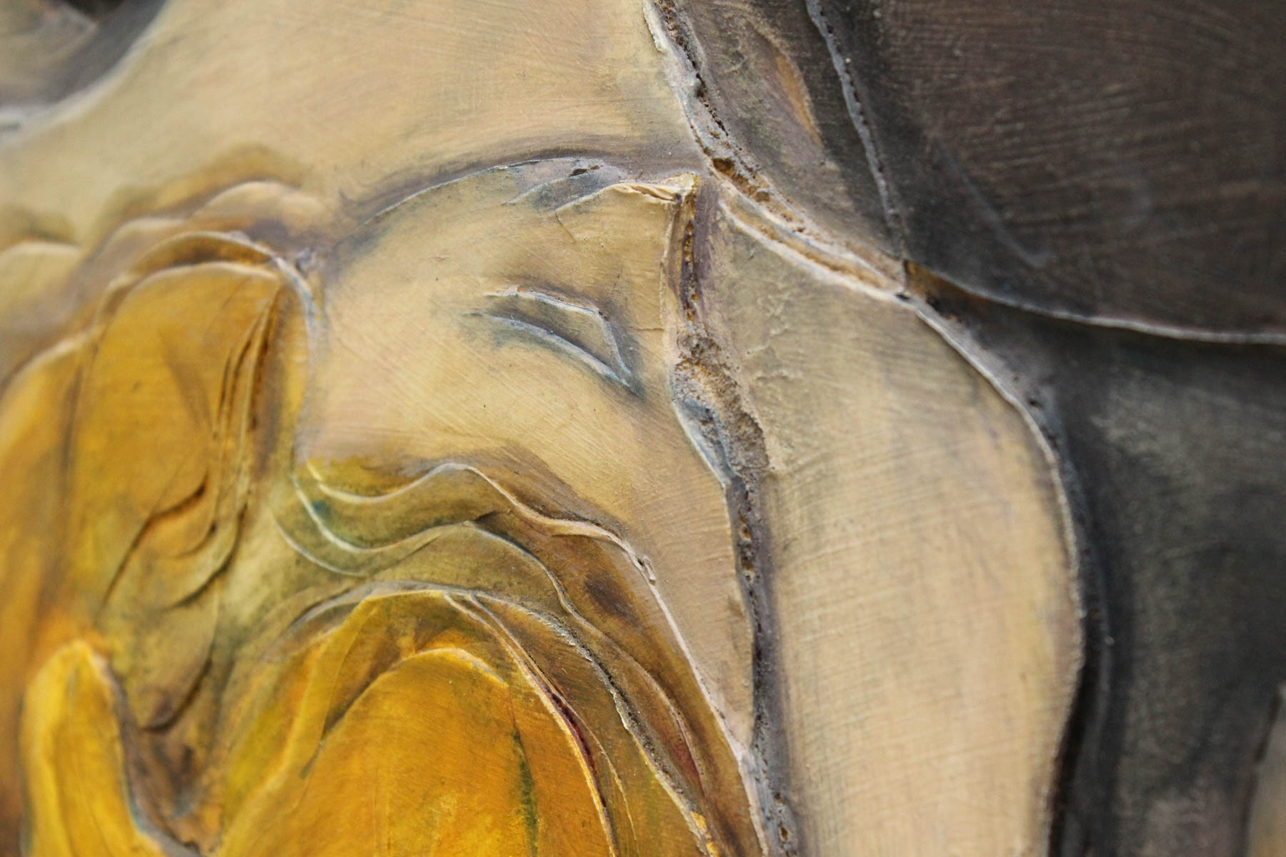 Ed Rosen Original Hand Carved Oil Painting