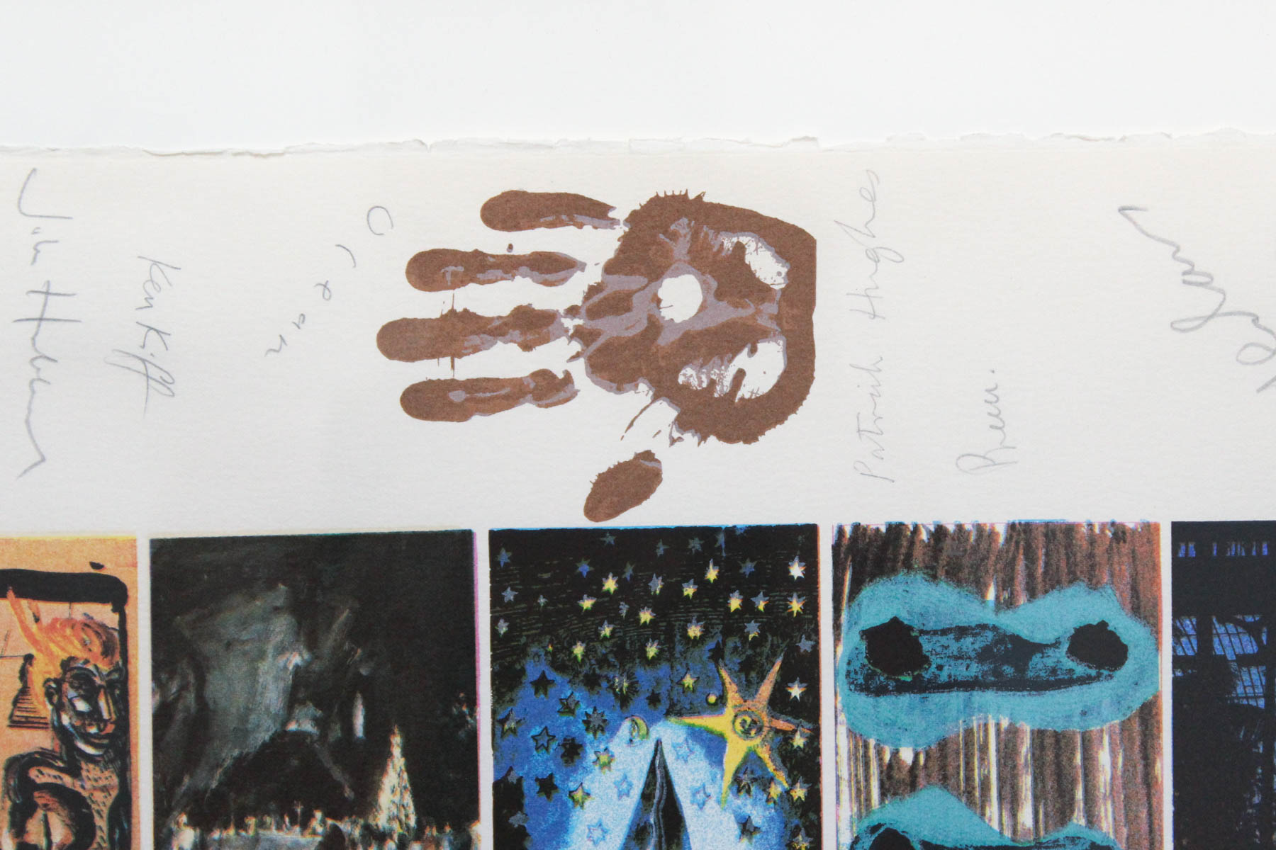 "Visual Aid For Band Aid 1985" Serigraph Signed By 104 Artists