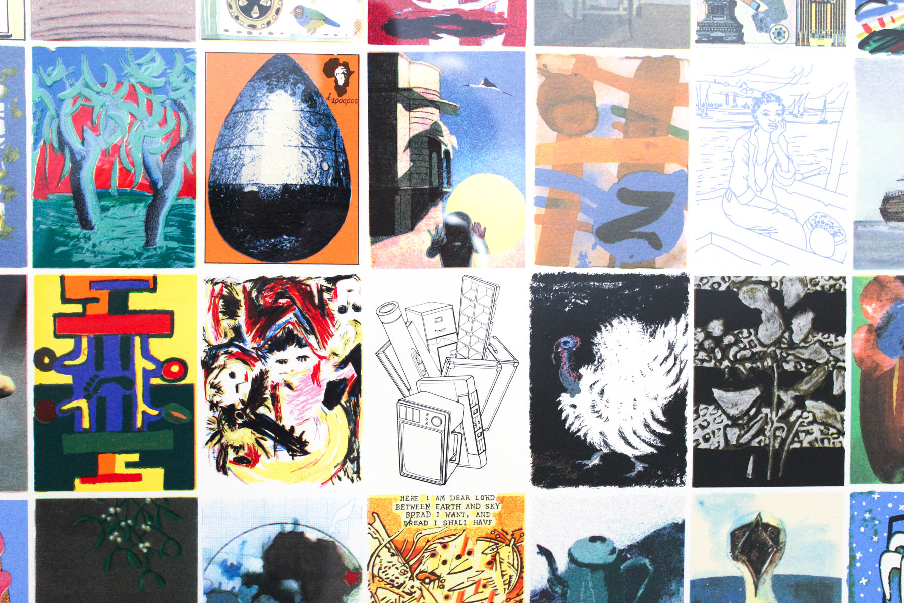 "Visual Aid For Band Aid 1985" Serigraph Signed By 104 Artists