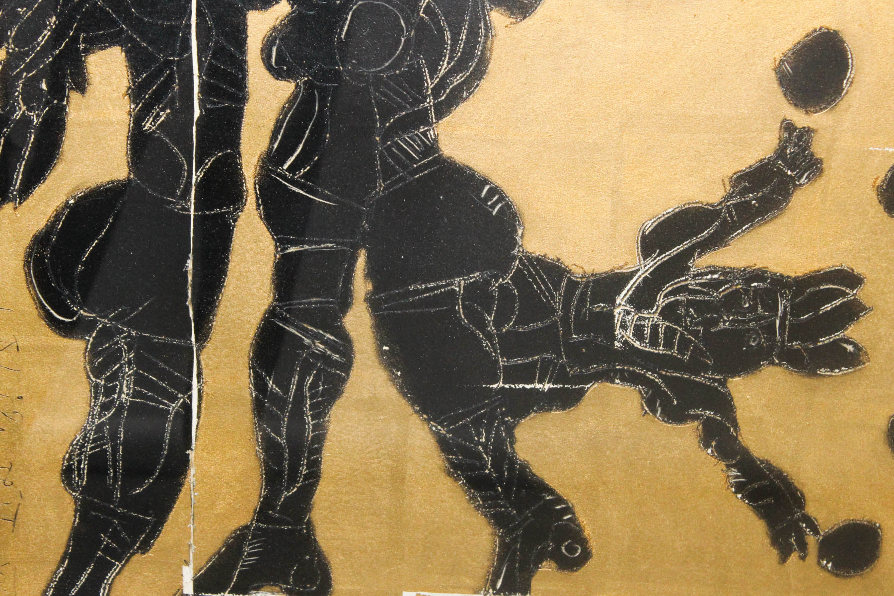 Norman Laliberté "The Changing Nation" Original Craypas And Metallic Ink Drawing