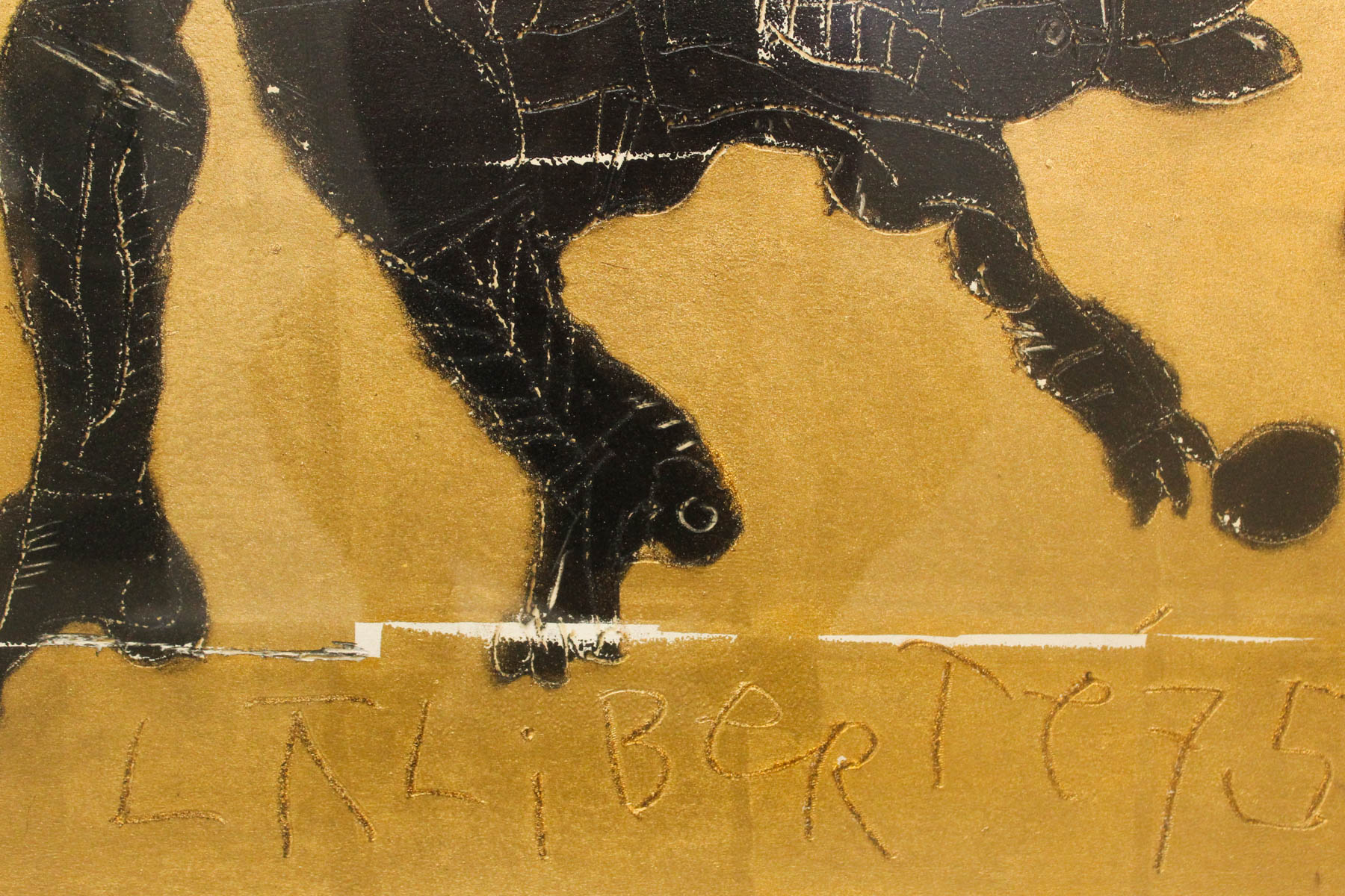 Norman Laliberté "The Changing Nation" Original Craypas And Metallic Ink Drawing