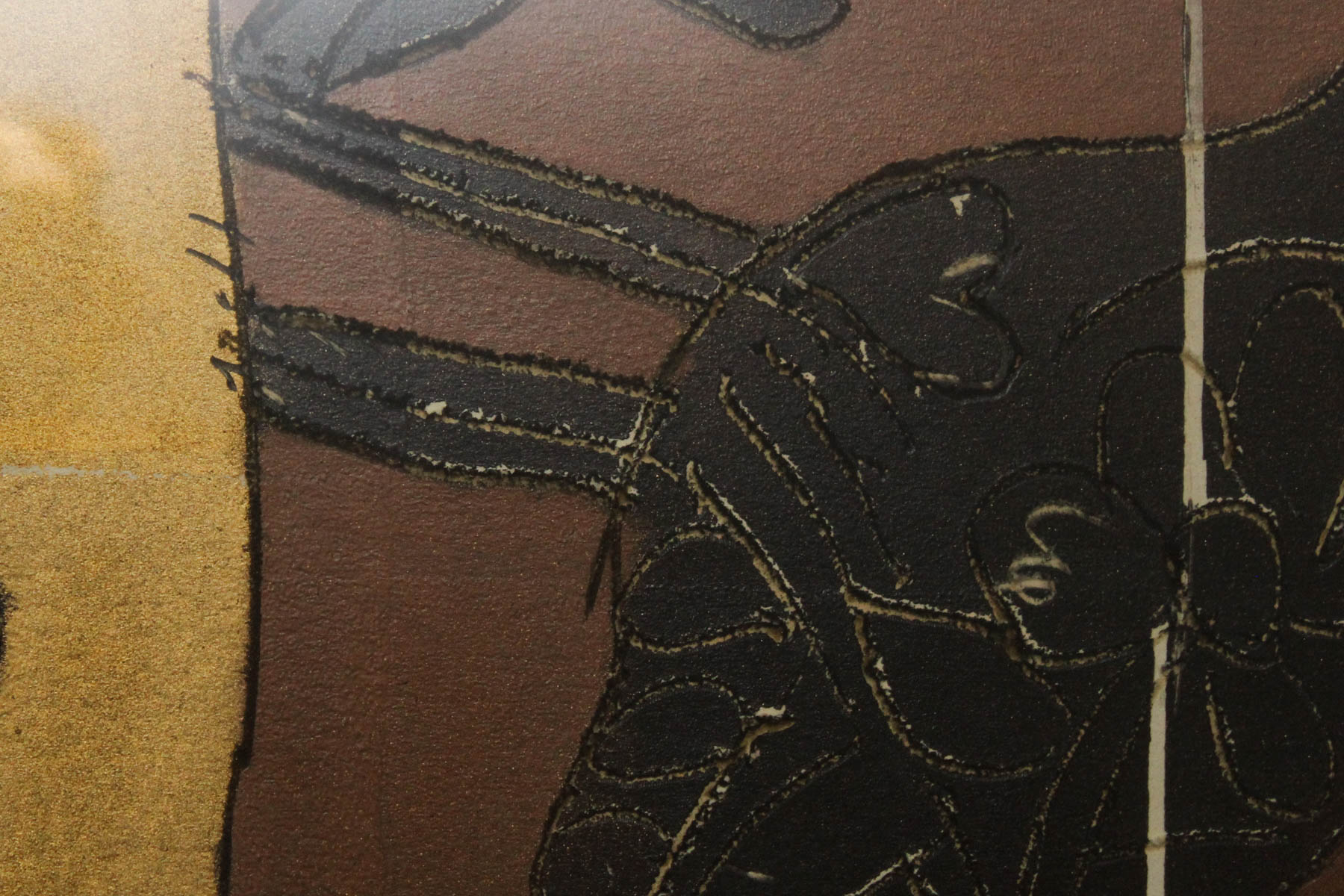 Norman Laliberté "The Changing Nation" Original Craypas And Metallic Ink Drawing