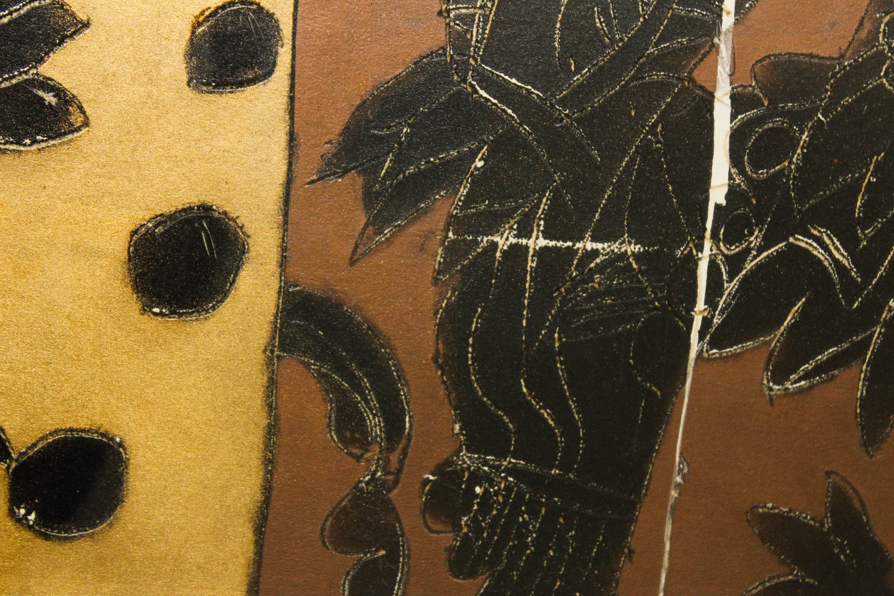 Norman Laliberté "The Changing Nation" Original Craypas And Metallic Ink Drawing