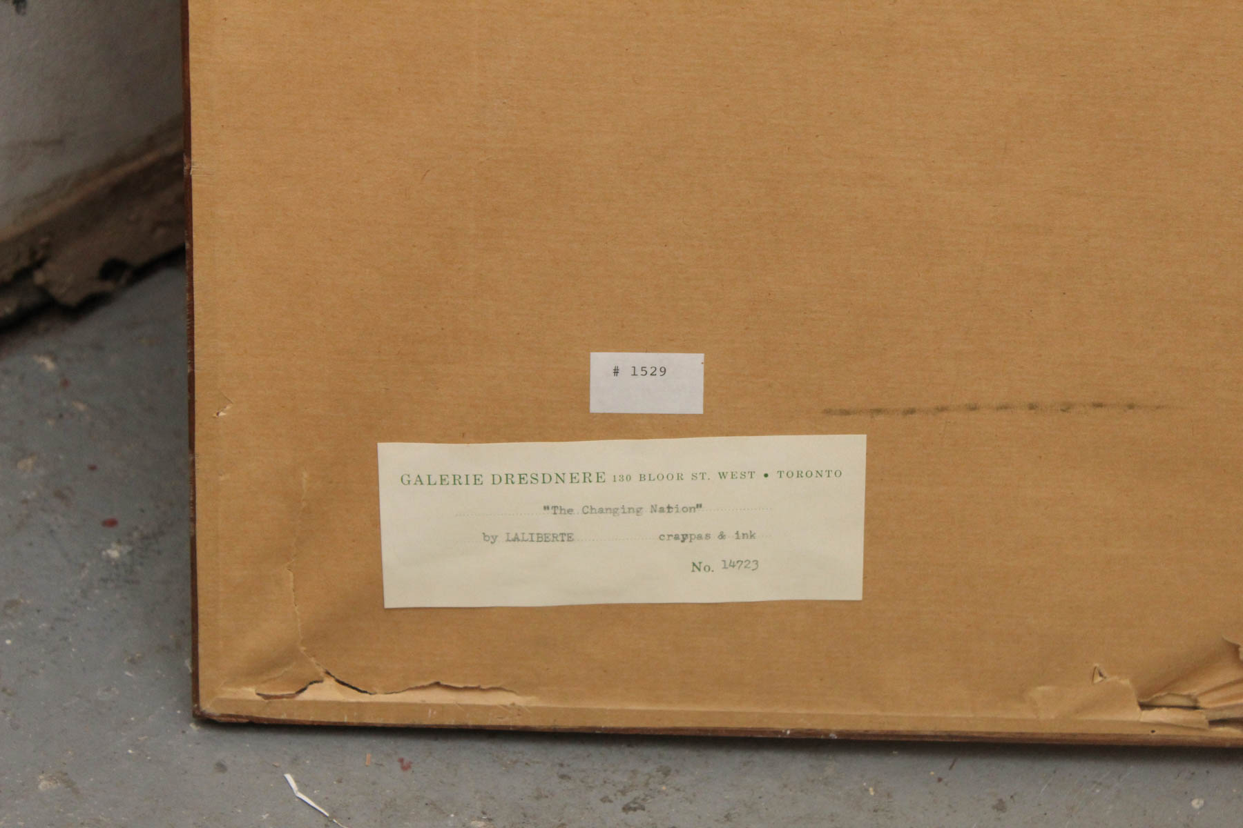 Norman Laliberté "The Changing Nation" Original Craypas And Metallic Ink Drawing