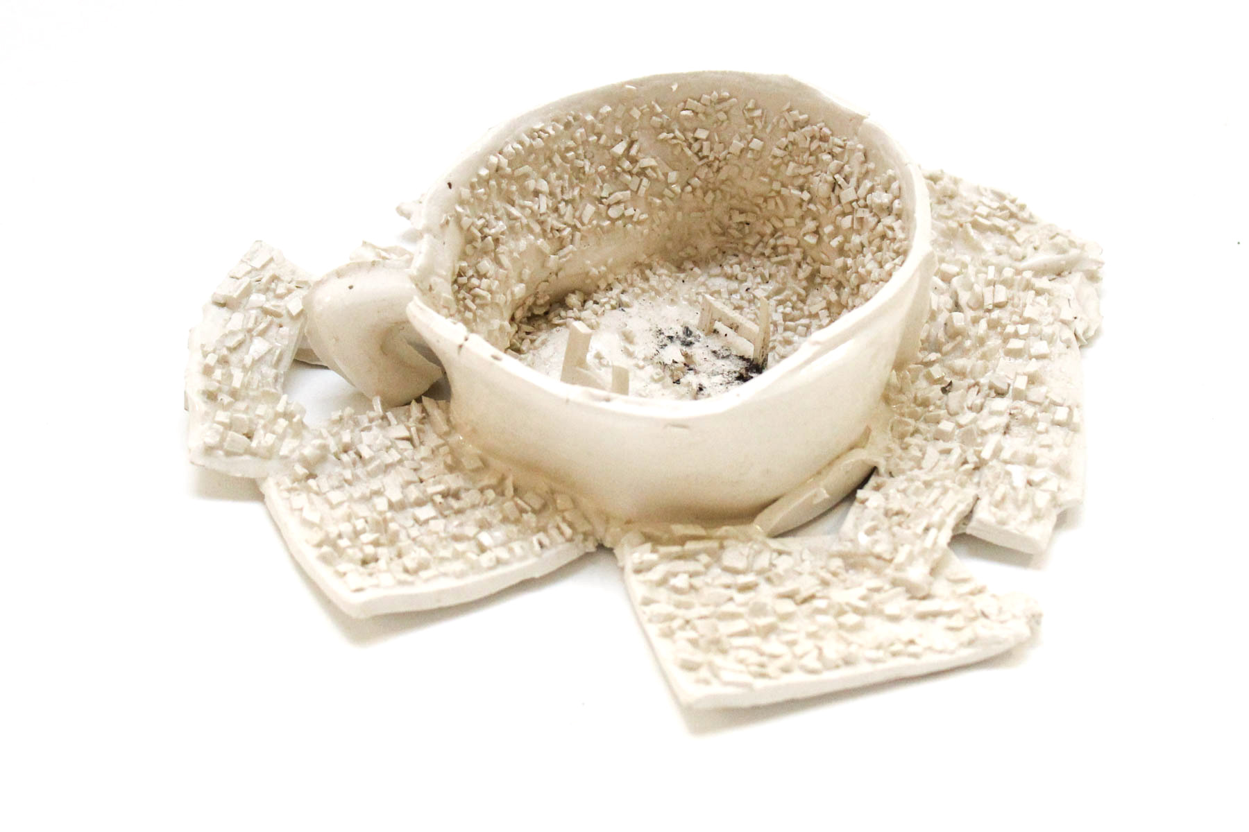 Robin Van Arsdol "Staduim Cup" Ceramic Sculpture