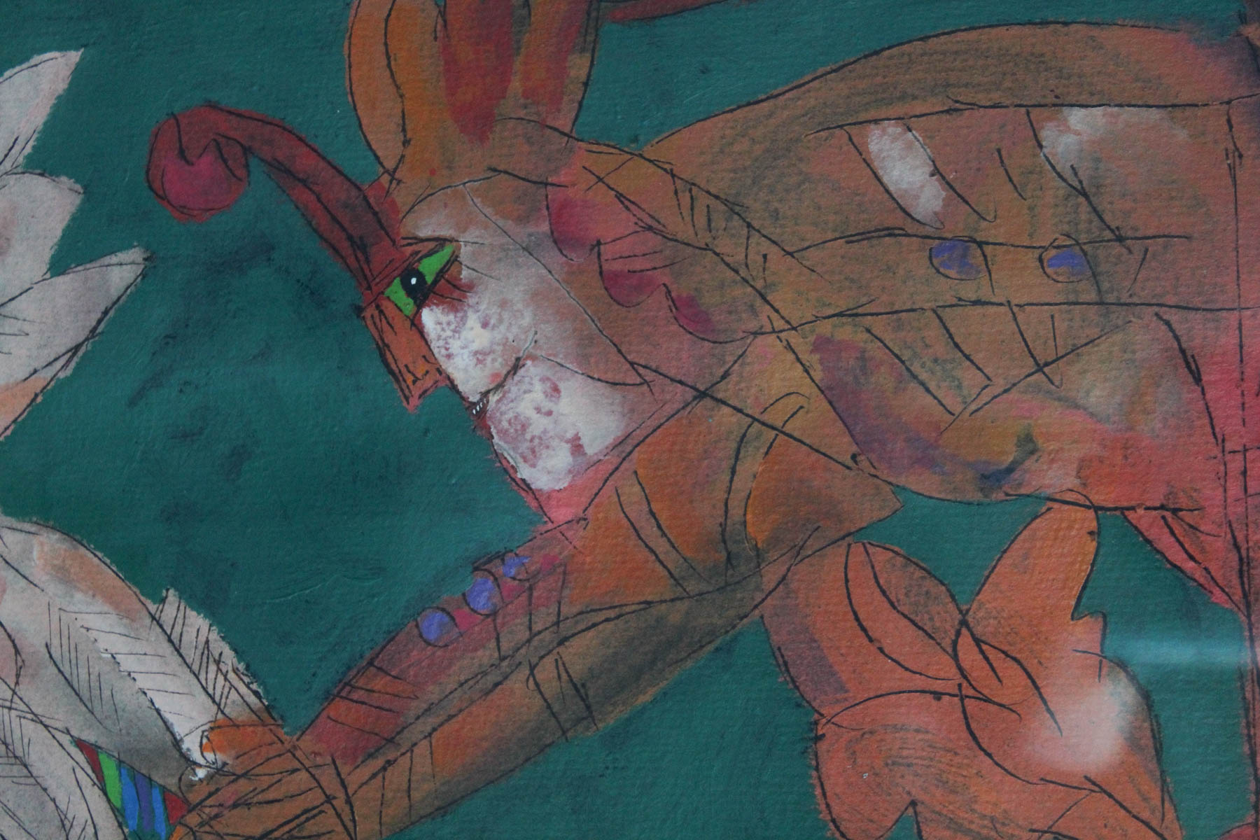 Norman Laliberte Very Large Original Acrylic Painting